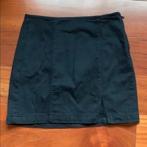 Pacsun black mini skirt with side slit